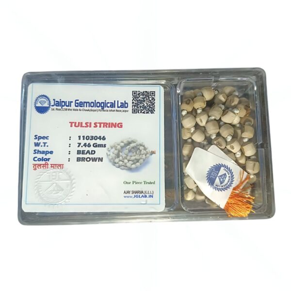 Lab Certified Tulsi Mala - 108 Beads - Image 2